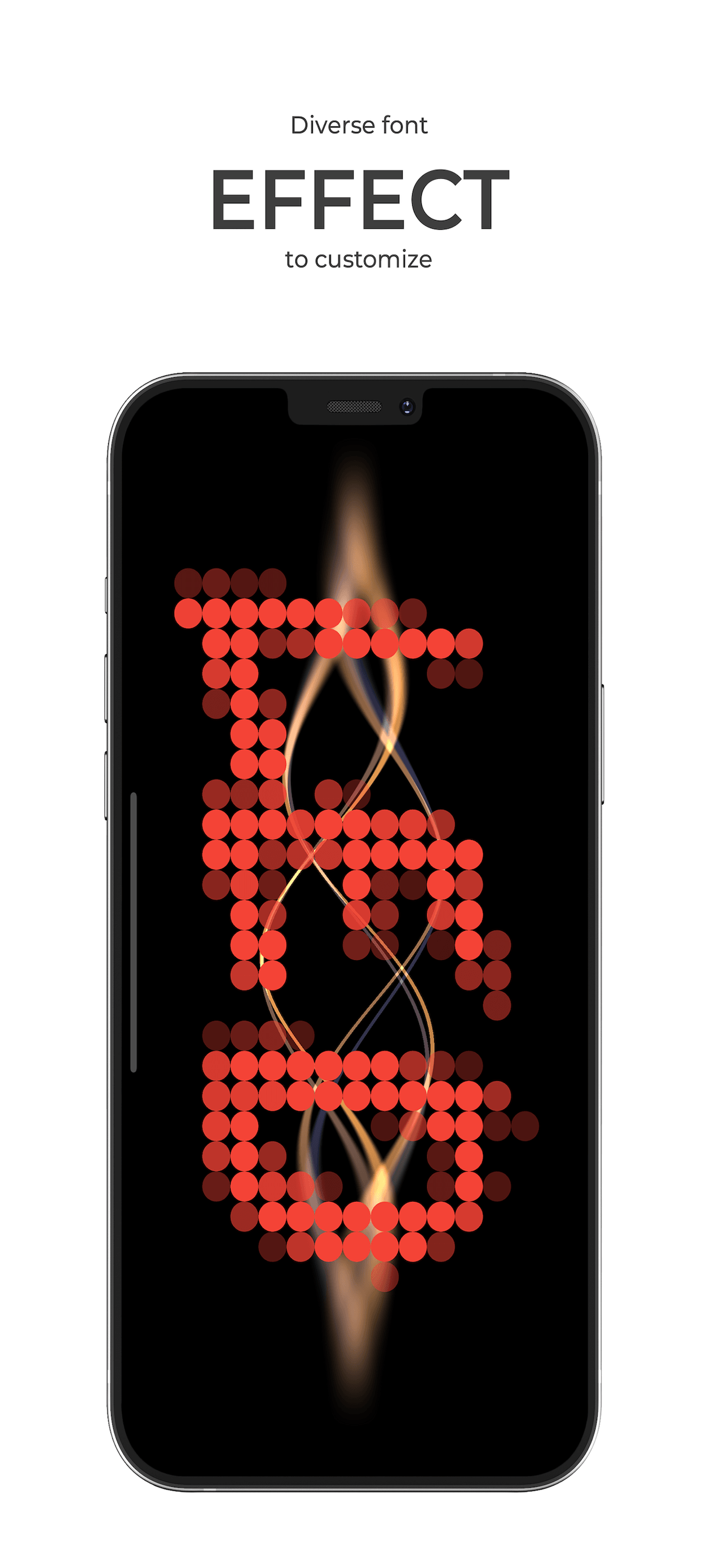 LED Board app screenshot - Customization options